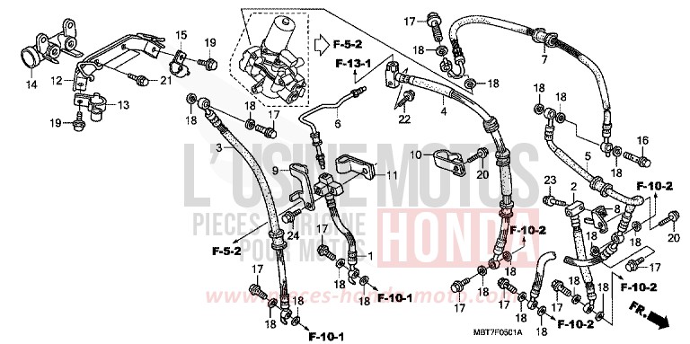 DELAY VALVE (XL1000VA) for Varadero ABS BLOOM RED METALLIC (R319) from 2007